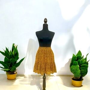 Cheetah print ruffle Michael Kors skirt